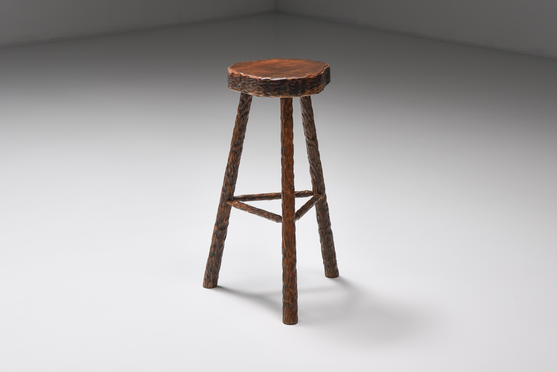 Art Populaire Bar Stools Mid Century Modern - 1950's