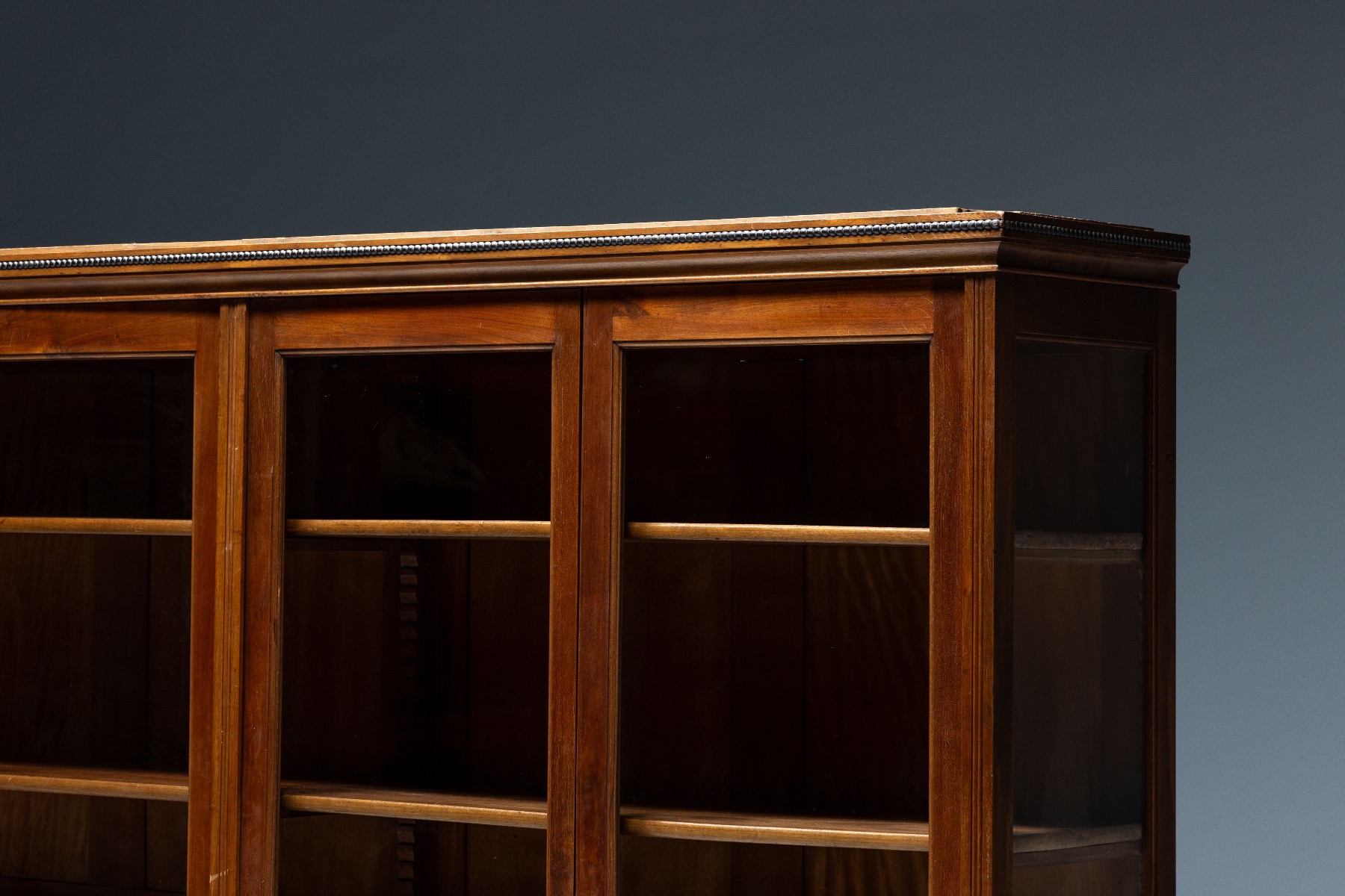 Arts & Crafts Glass-Paneled Bibliotheque - Early 20th Century