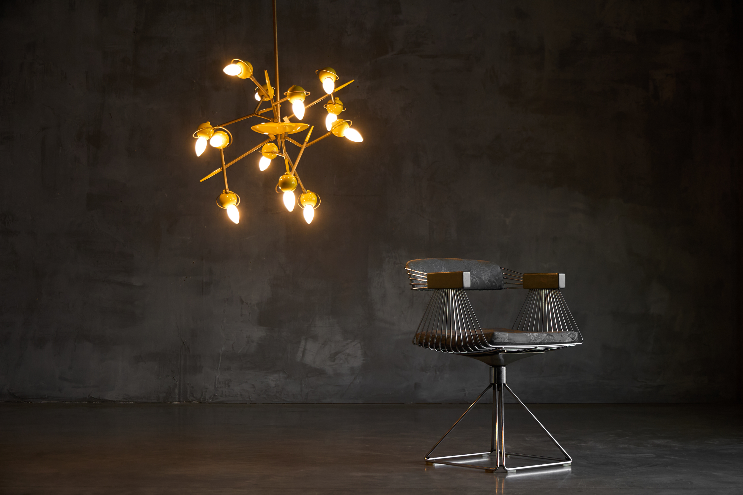 Atomic Chandelier by Oscar Torlasco, Italy - 1950s