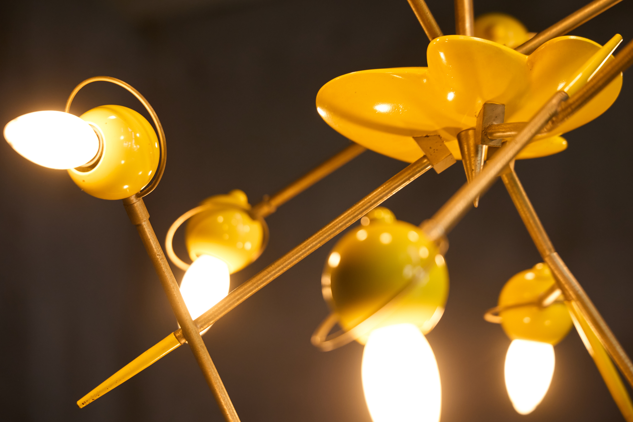 Atomic Chandelier by Oscar Torlasco, Italy - 1950s