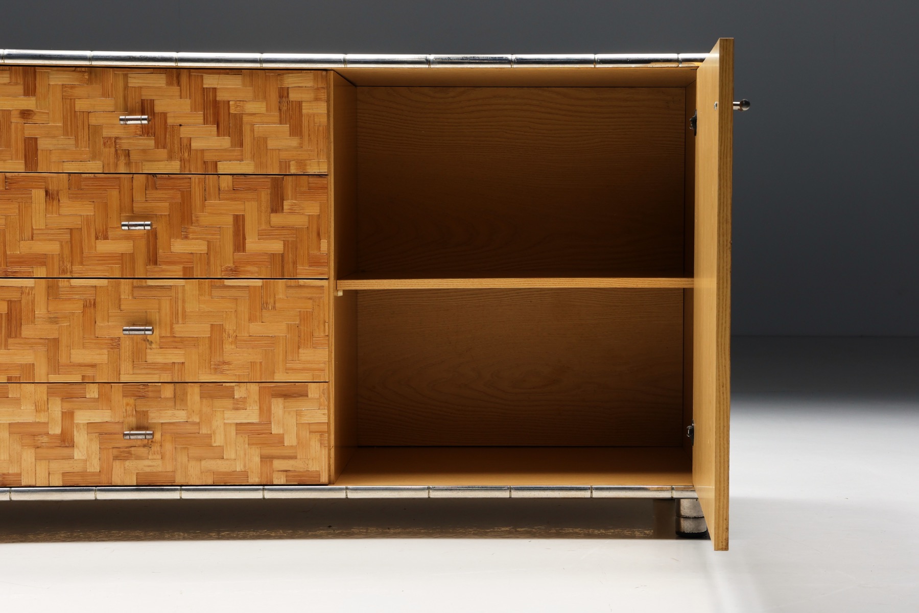 Bamboo Sideboard by Gabriella Crespi, Italy - 1970s