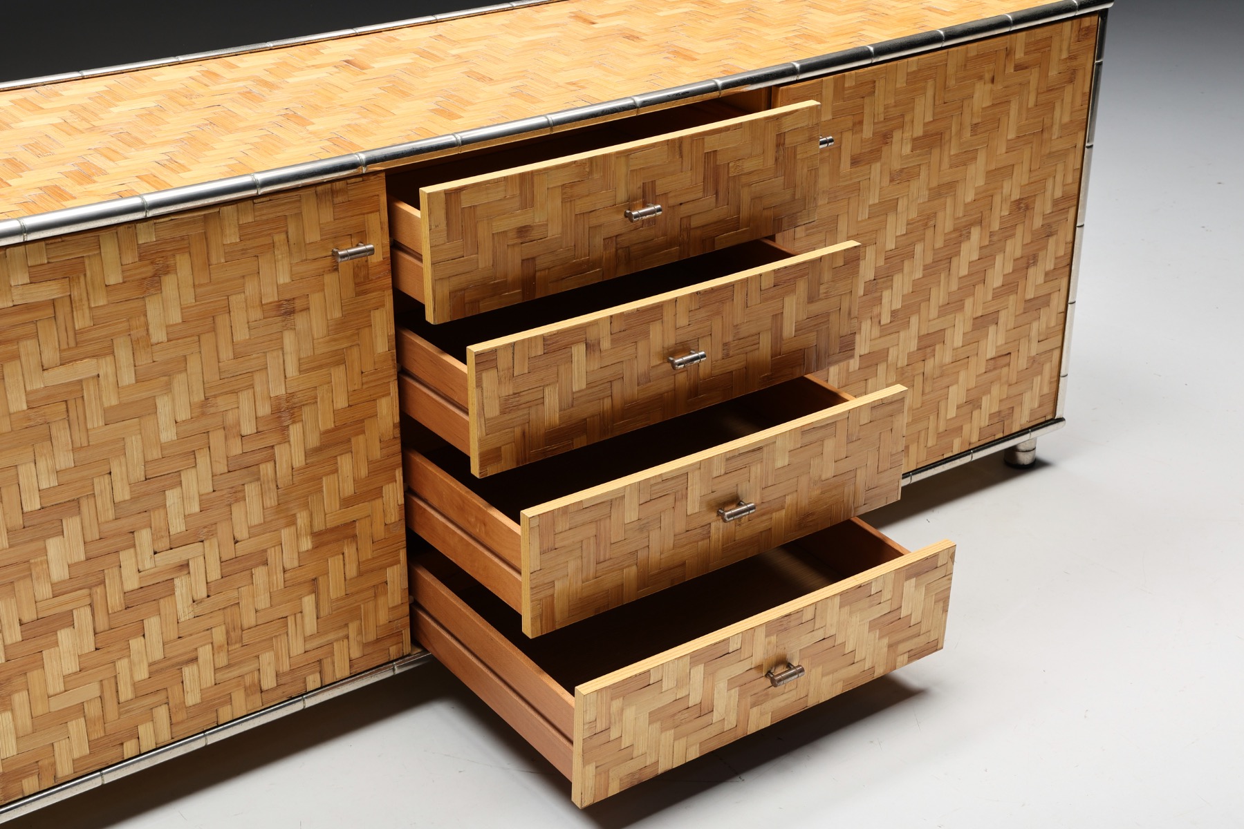 Bamboo Sideboard by Gabriella Crespi, Italy - 1970s
