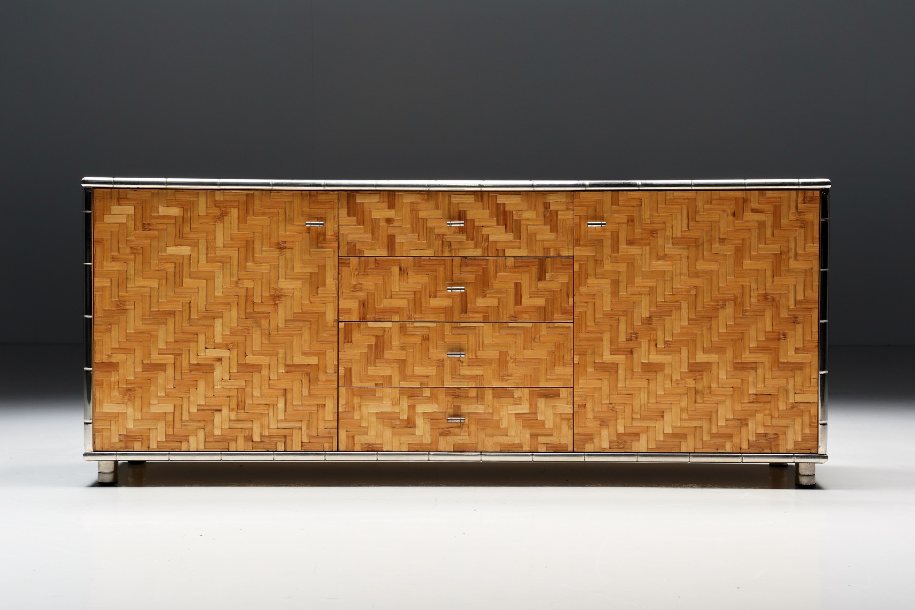 Bamboo Sideboard by Gabriella Crespi, Italy - 1970s