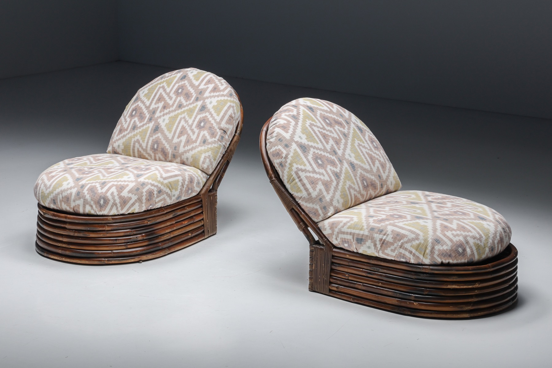 Bamboo Lounge Chairs by Vivai del Sud, Italy - 1970s
