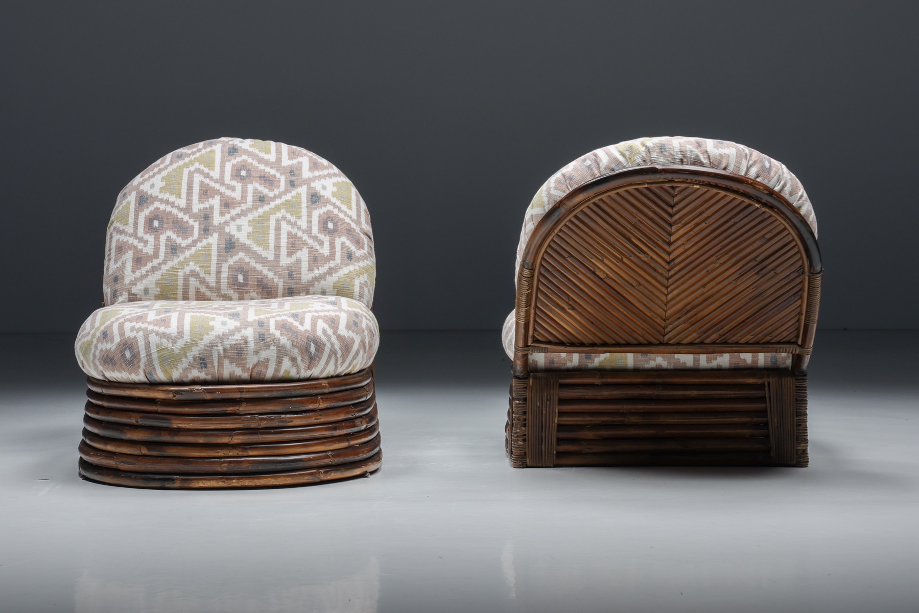 Bamboo Lounge Chairs by Vivai del Sud, Italy - 1970s