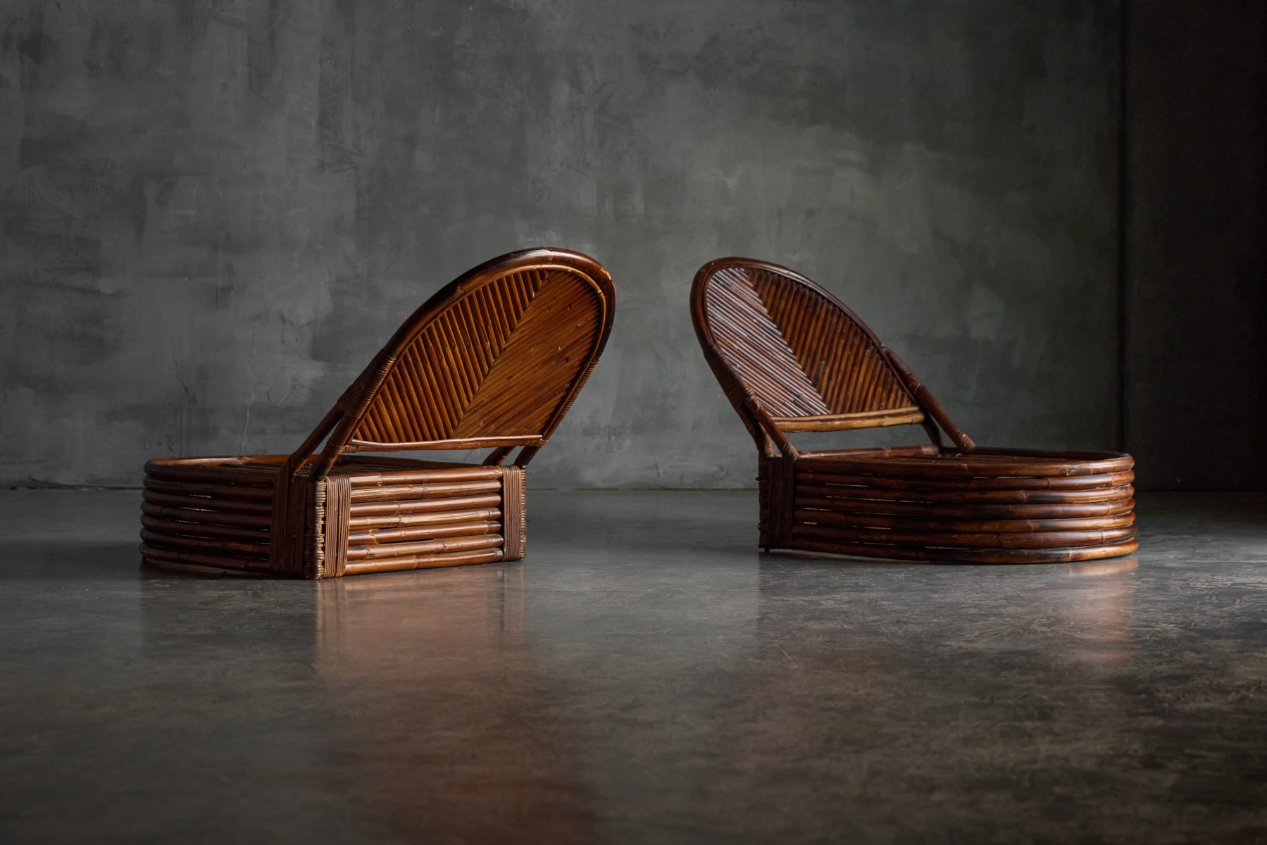 Bamboo Lounge Chairs by Vivai del Sud, Italy - 1970s