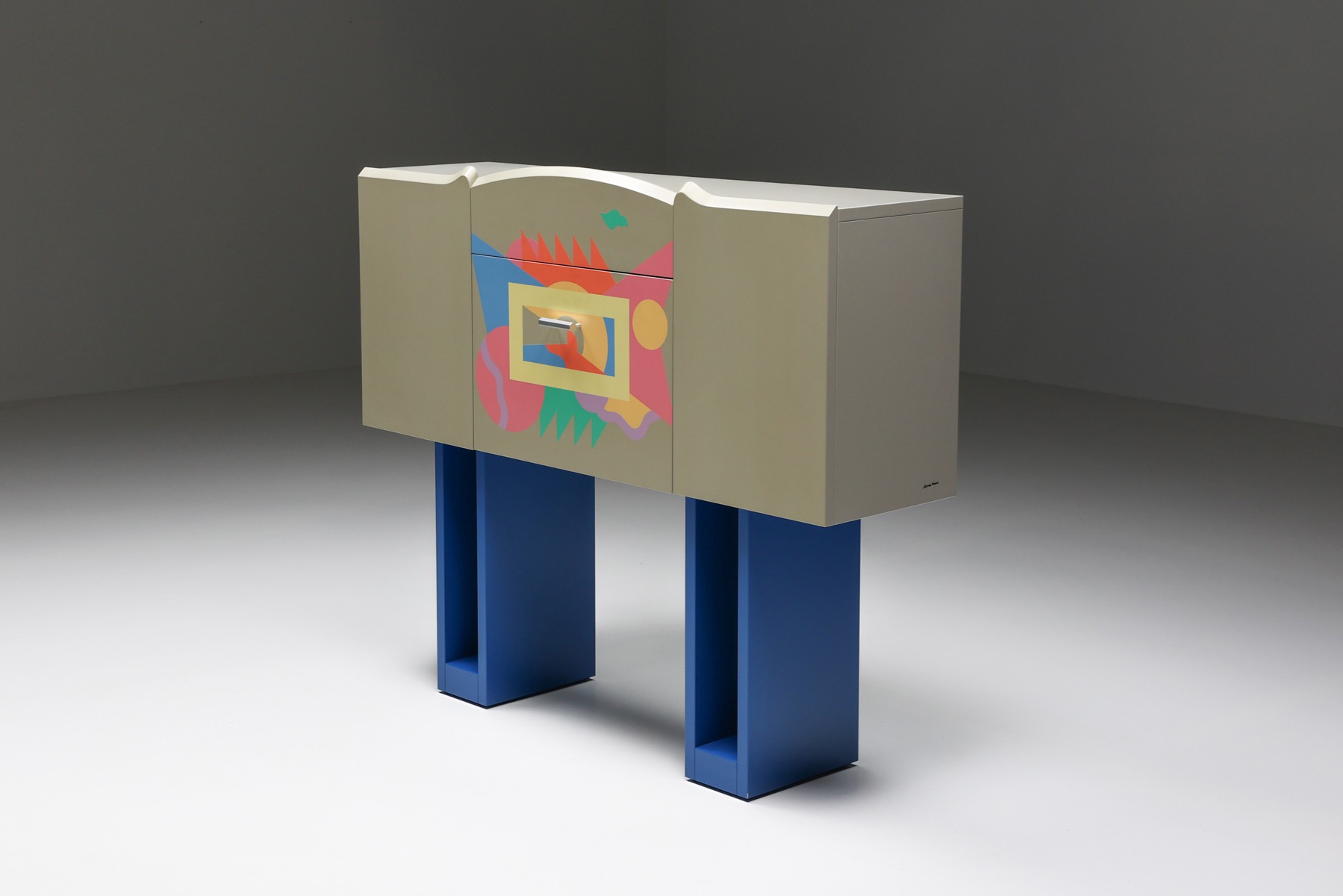 Alessandro Mendini Bar Cabinet, Cantaride for Zanotta - 1984