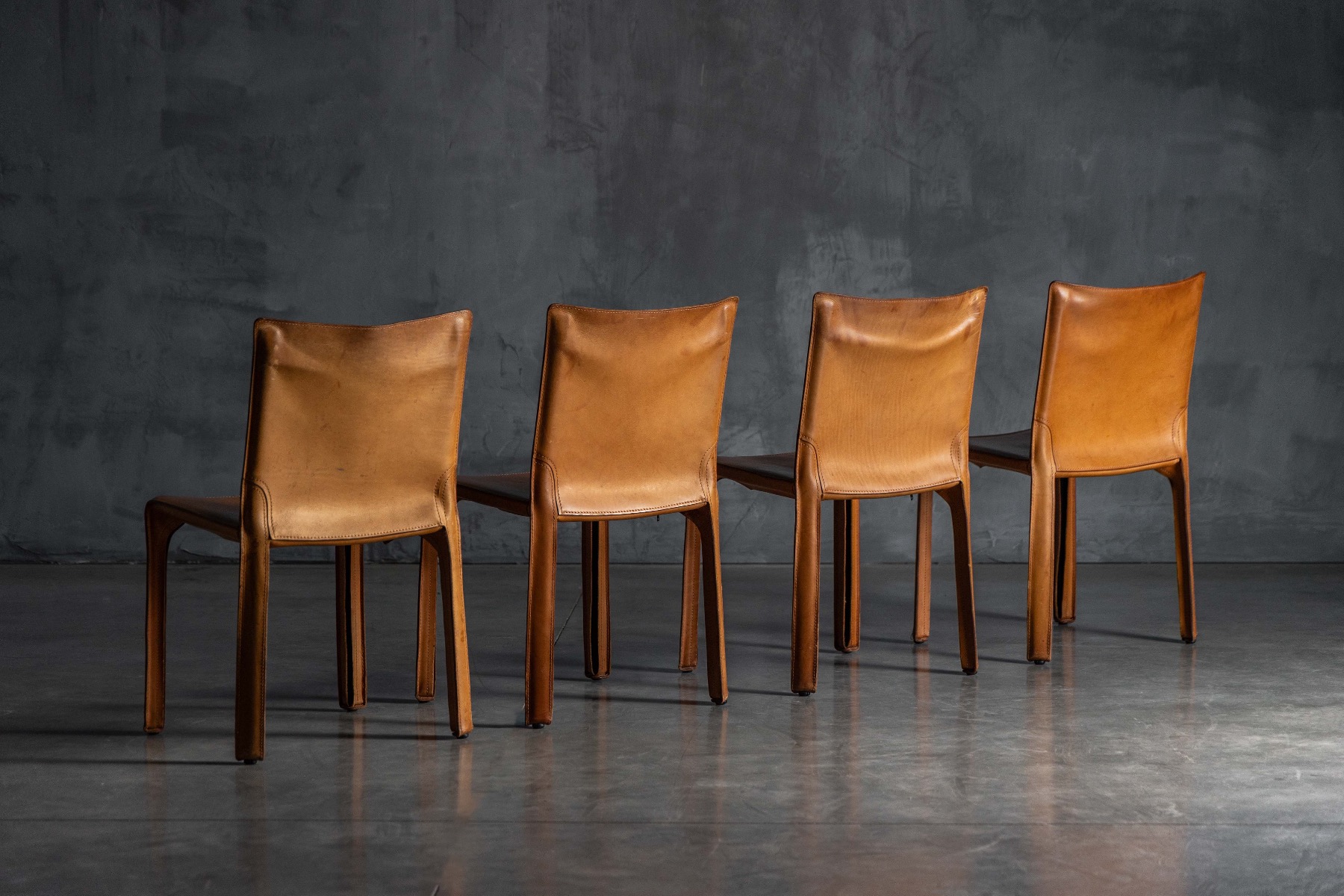 CAB 412 Chairs by Mario Bellini for Cassina - 1970s
