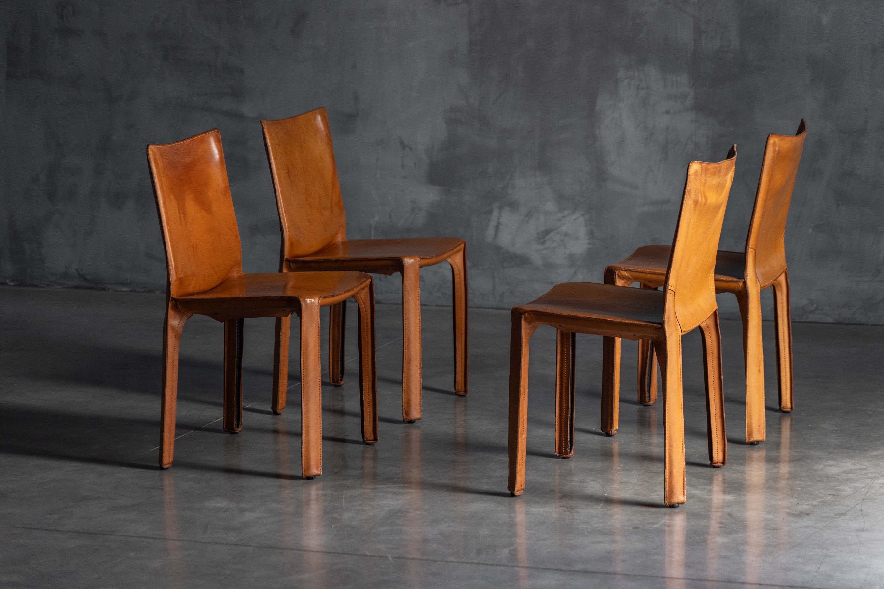 CAB 412 Chairs by Mario Bellini for Cassina - 1970s