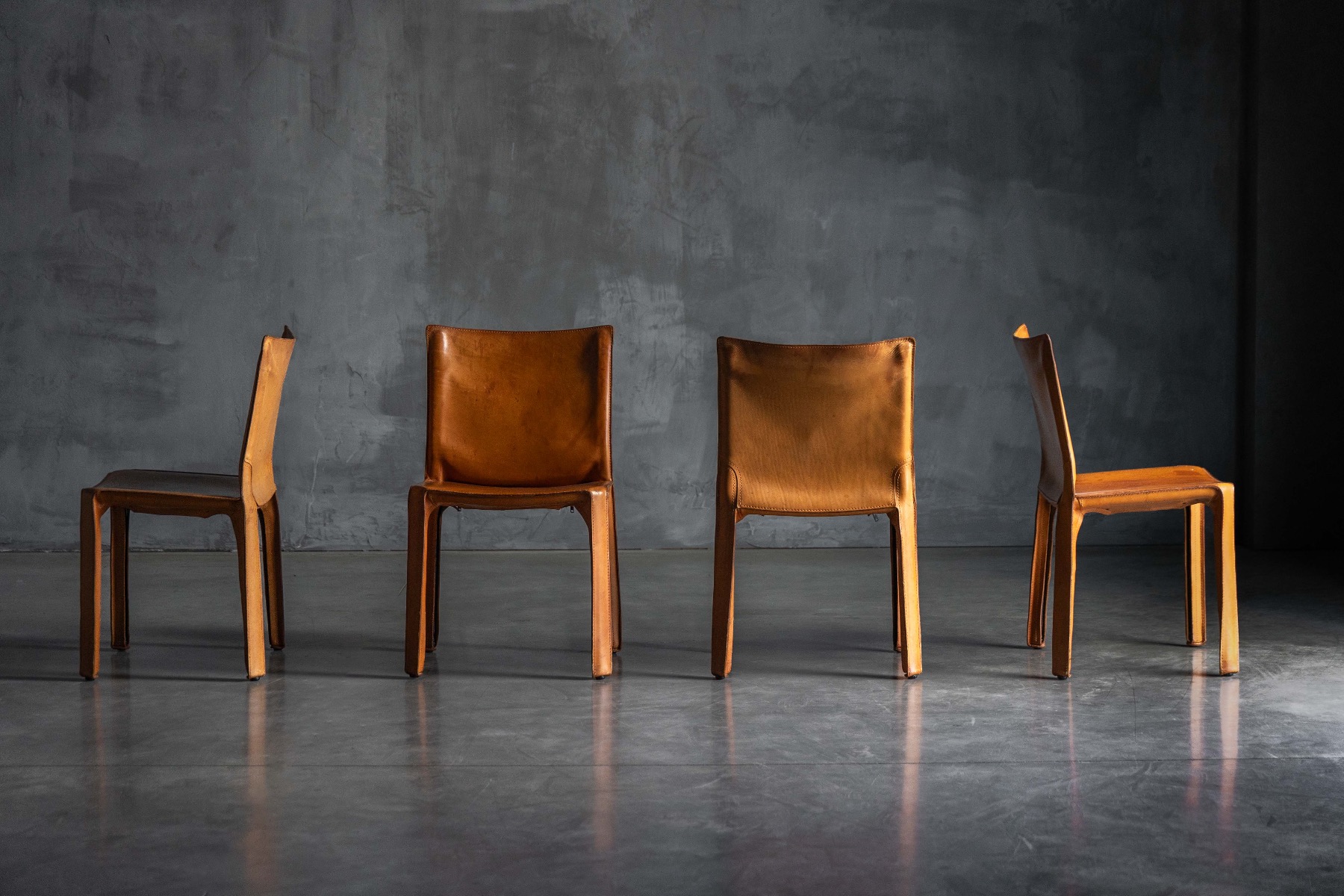 CAB 412 Chairs by Mario Bellini for Cassina - 1970s