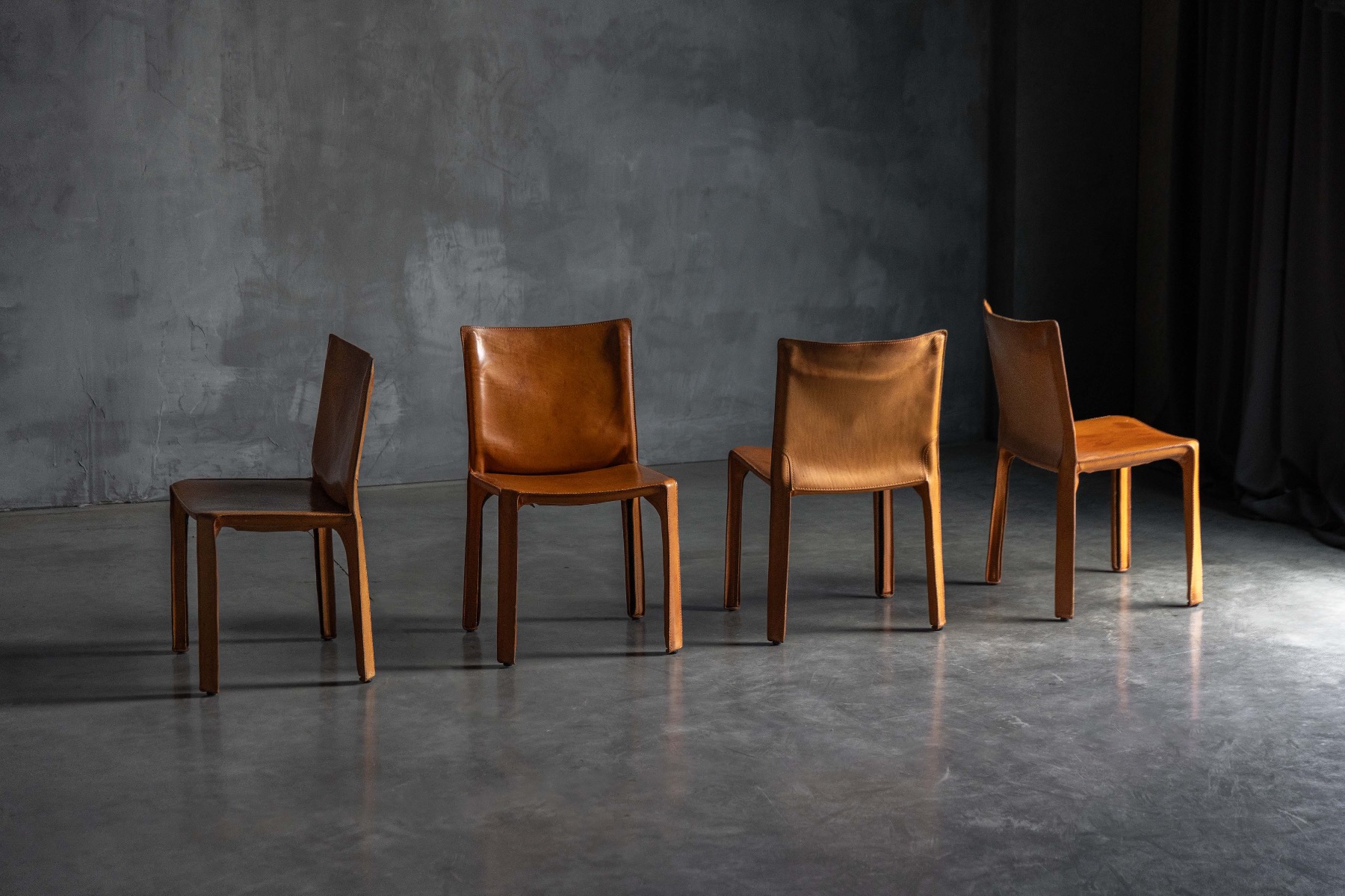 CAB 412 Chairs by Mario Bellini for Cassina - 1970s