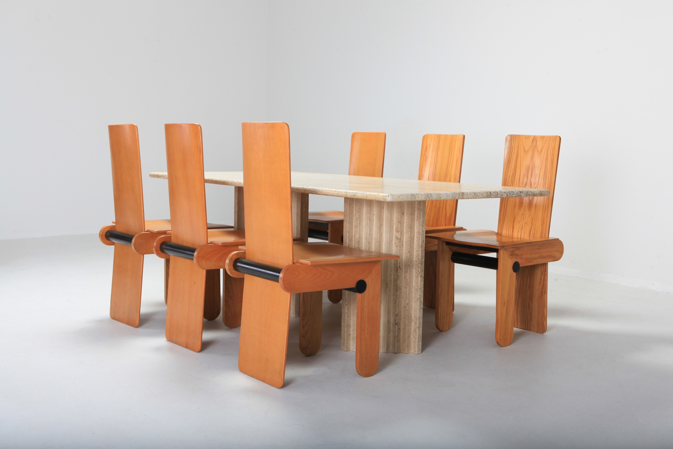 Carlo Scarpa Dining Chairs For Gavina - 1974