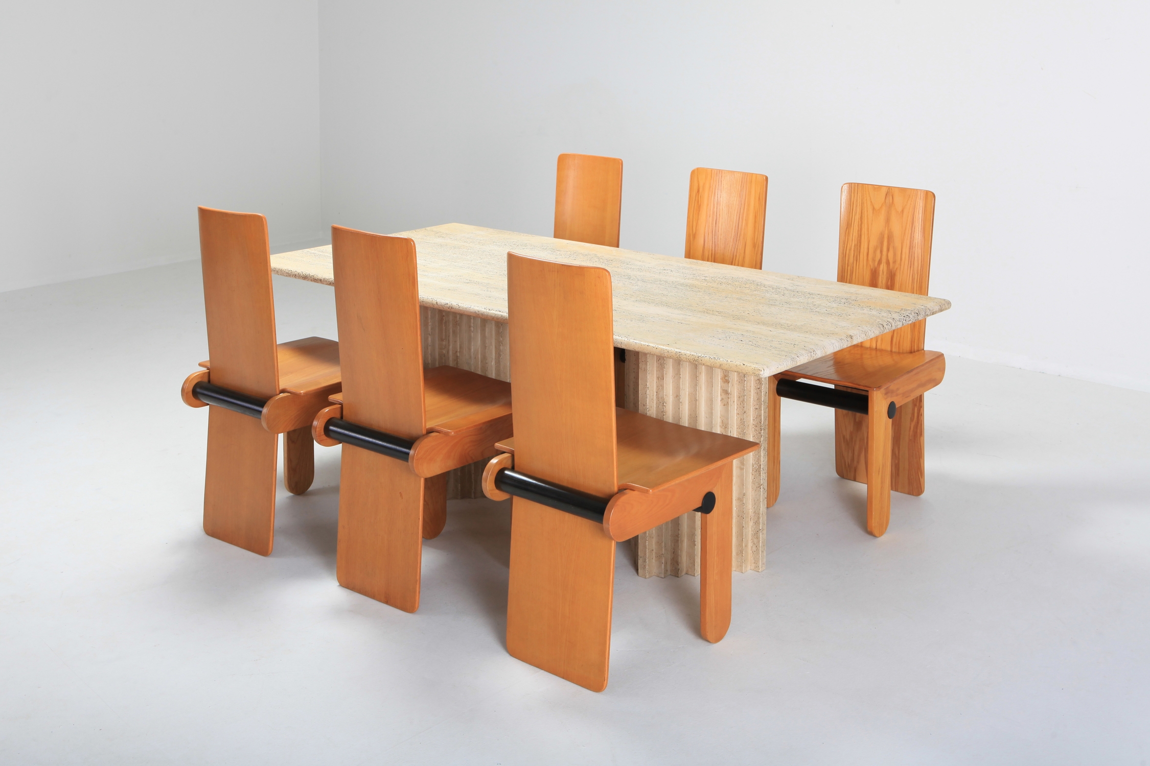 Carlo Scarpa Dining Chairs For Gavina - 1974