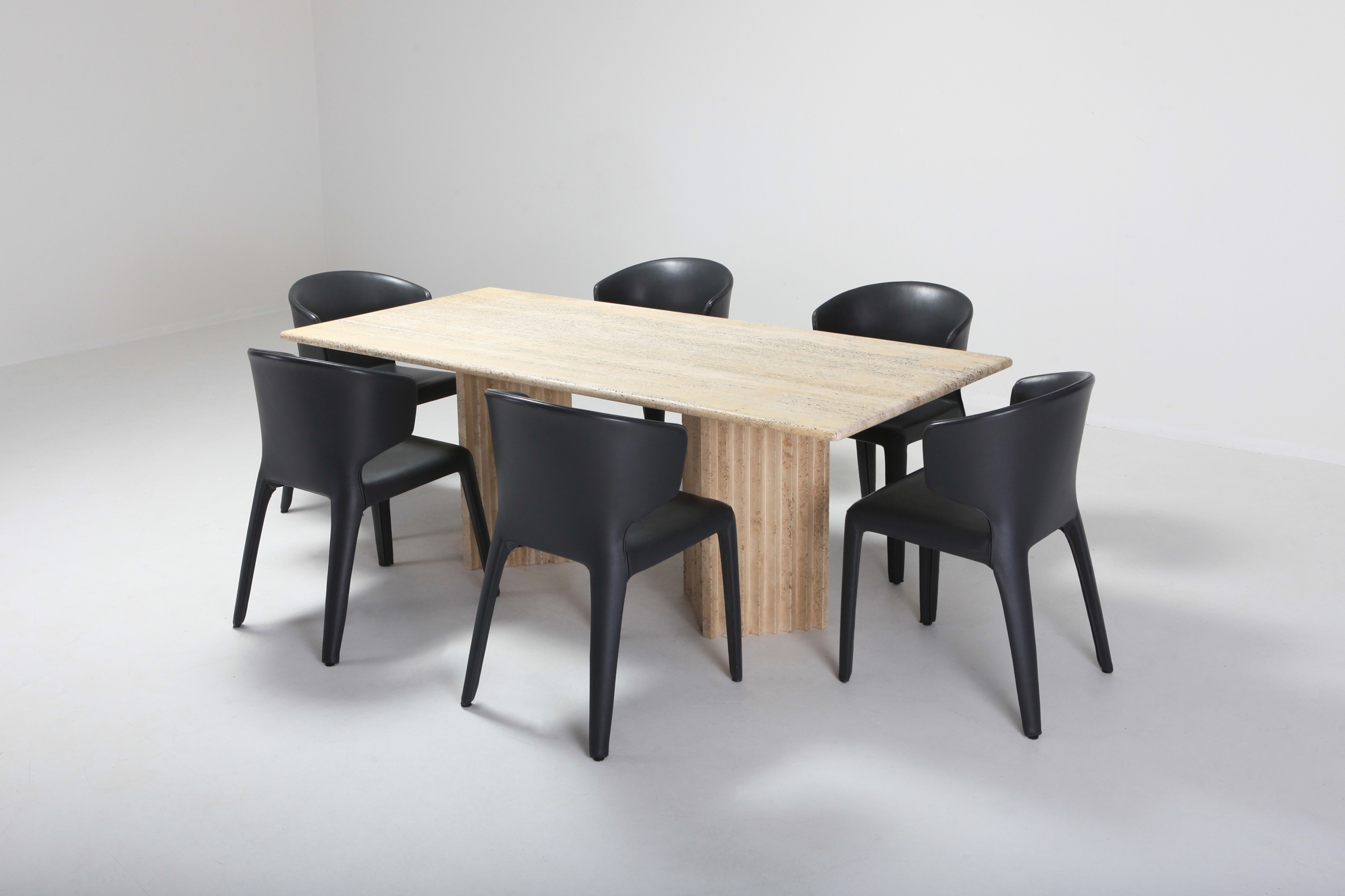 Cassina 367 Hola Chairs by Hannes Wettstein Full Leather Version - 2003