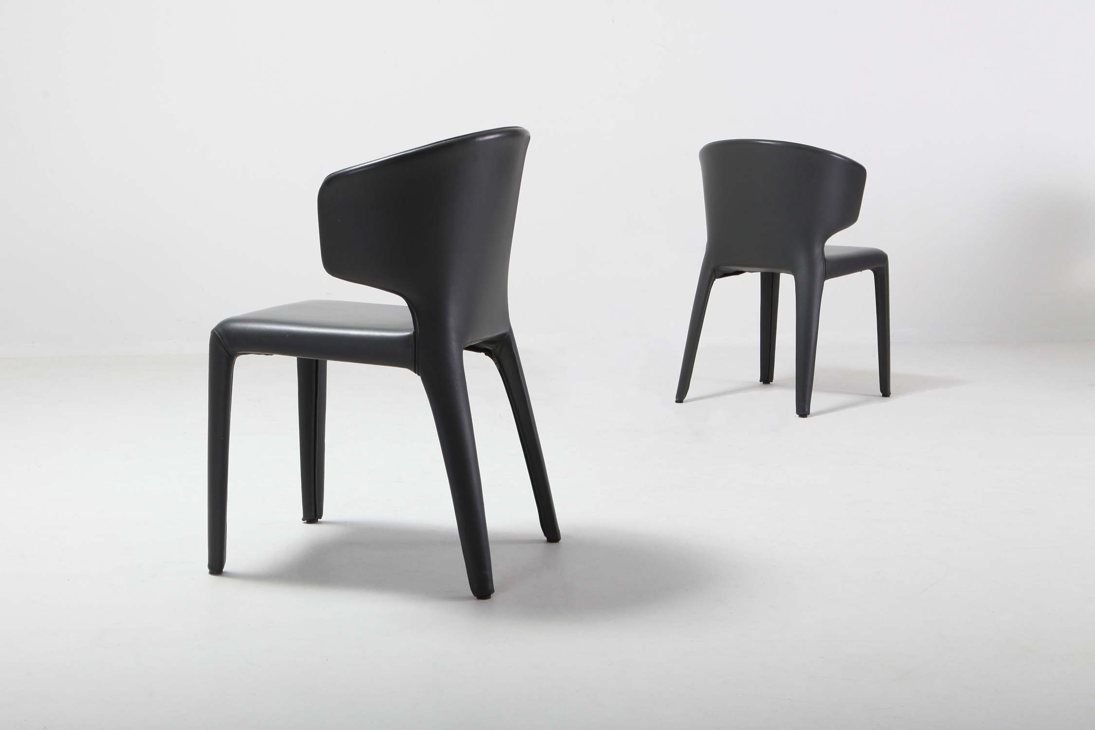 Cassina 367 Hola Chairs by Hannes Wettstein Full Leather Version - 2003