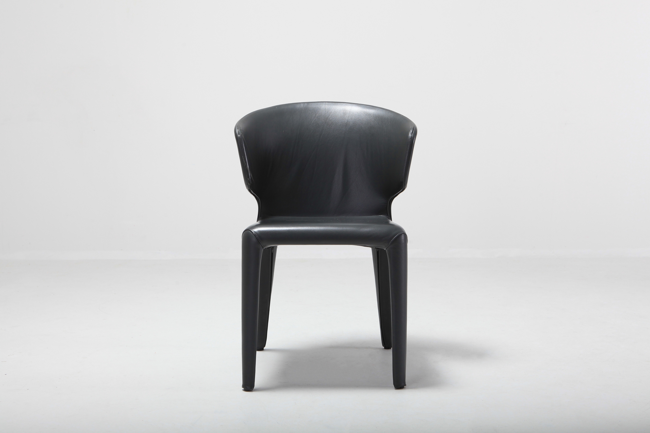 Cassina 367 Hola Chairs by Hannes Wettstein Full Leather Version - 2003