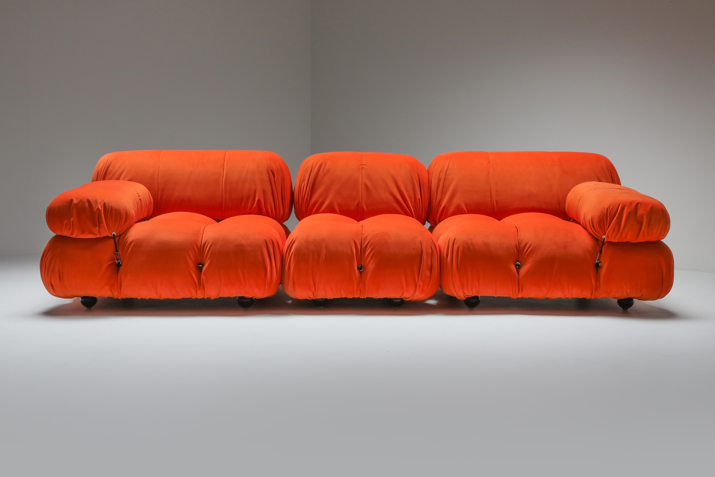 Camaleonda sectional sofa in bright orange  - 1970s