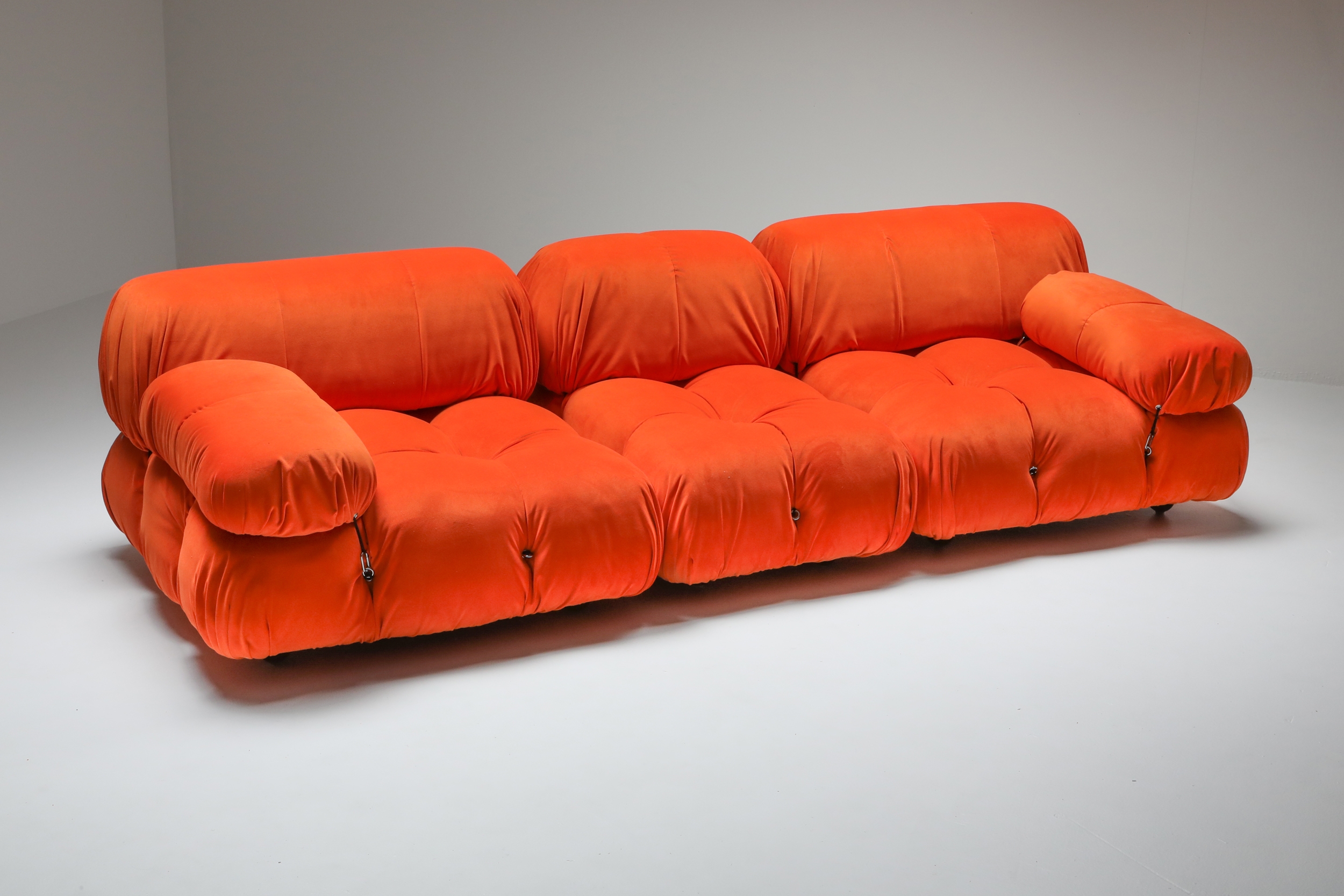 Camaleonda sectional sofa in bright orange  - 1970s