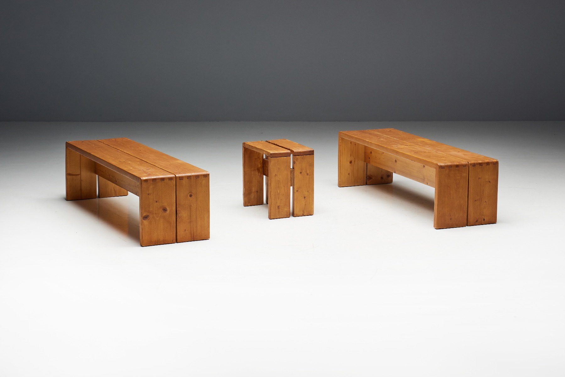 Benches by Charlotte Perriand for Les Arcs - 1960s