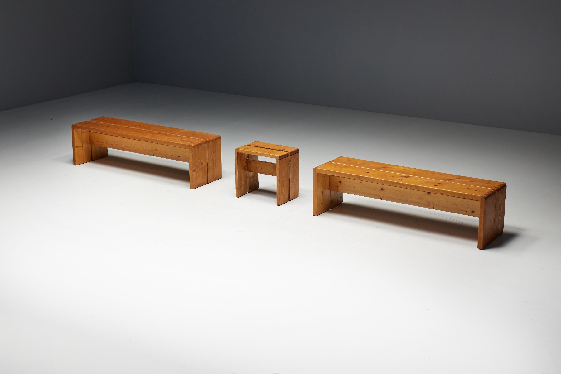 Benches by Charlotte Perriand for Les Arcs - 1960s