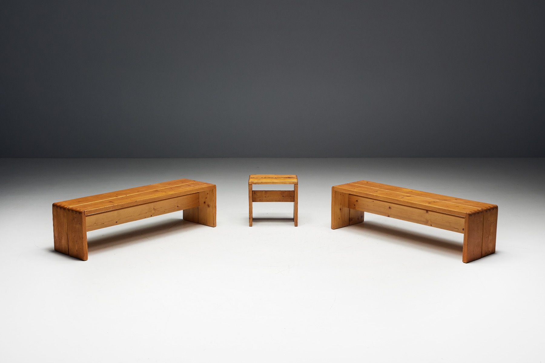 Benches by Charlotte Perriand for Les Arcs - 1960s