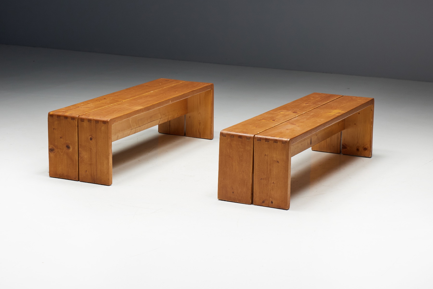 Benches by Charlotte Perriand for Les Arcs - 1960s