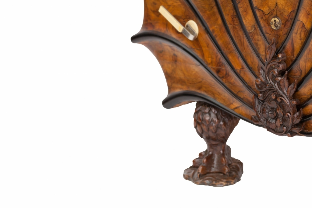 Rare Walnut Cabinet Chest In The Late Empire Taste - 1900s