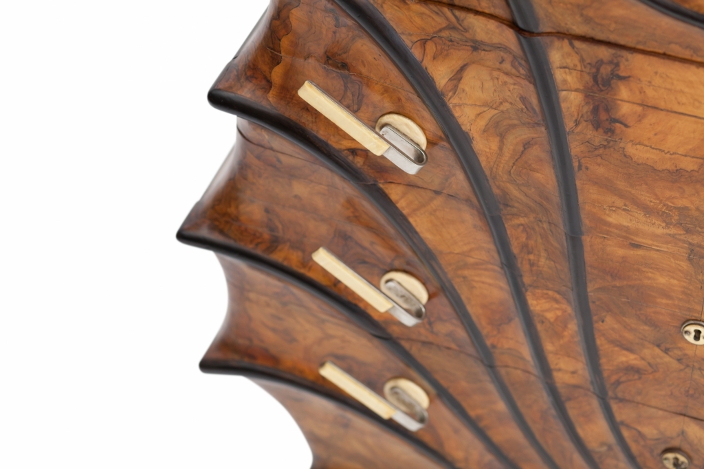 Rare Walnut Cabinet Chest In The Late Empire Taste - 1900s
