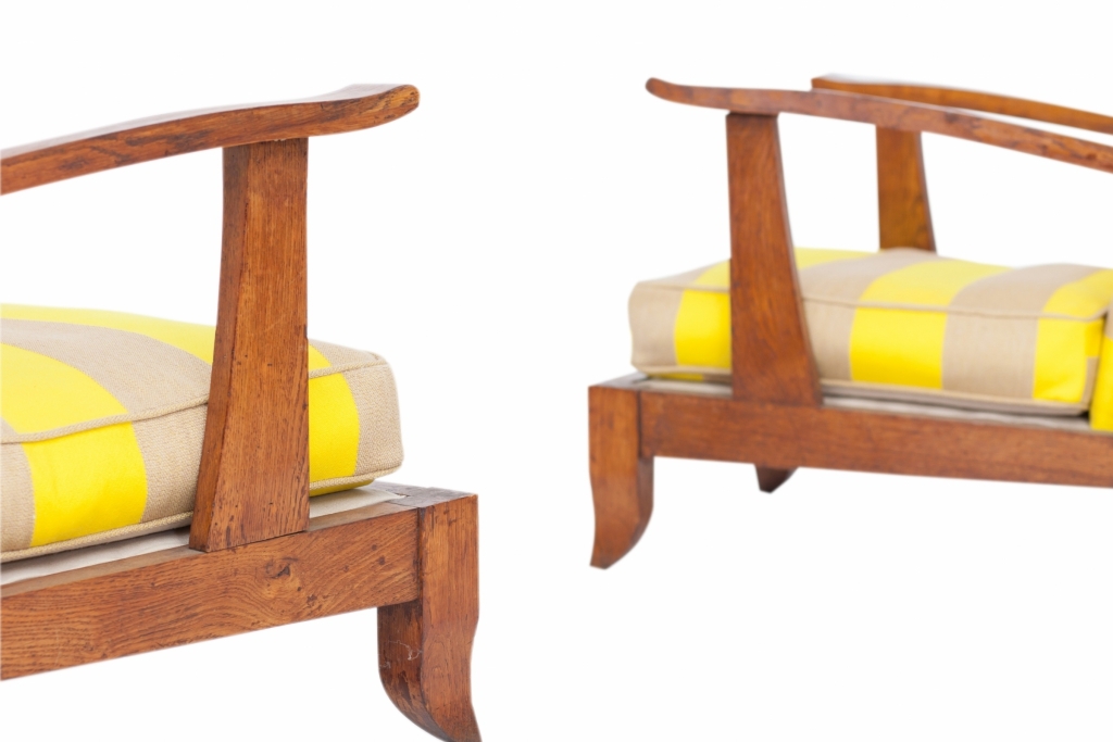 Important Pair Of French Lounge Chairs - 1930s