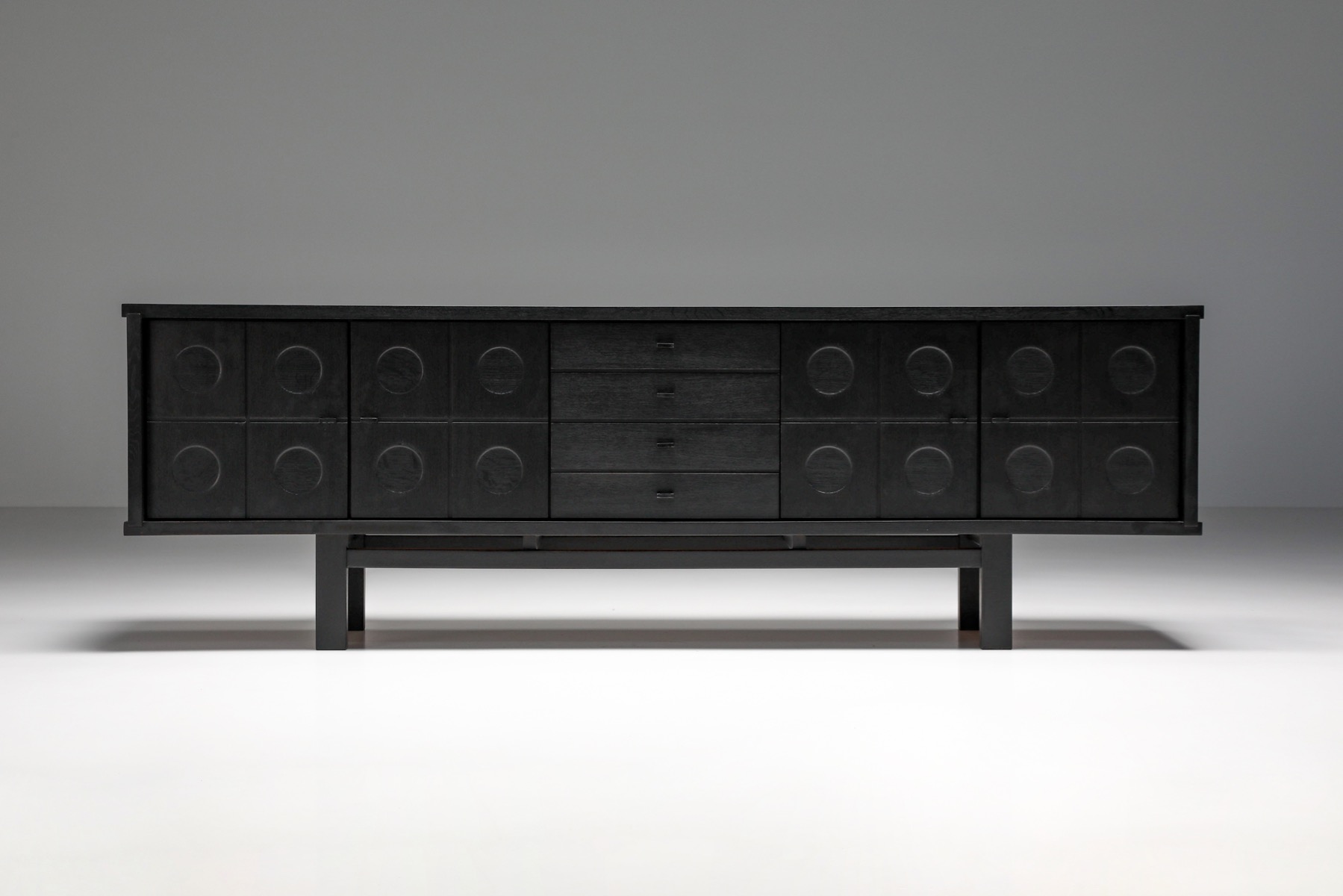 Brutalist De Coene inspired sideboard - 1970's