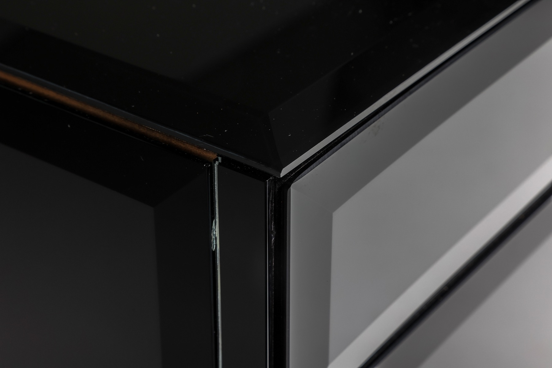 Hyalite Glass Credenza in the style of Maison Jansen - 1980s
