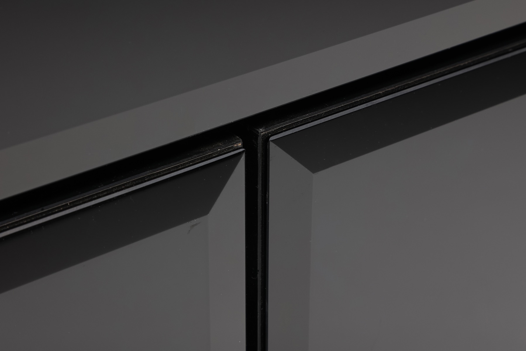 Hyalite Glass Credenza in the style of Maison Jansen - 1980s