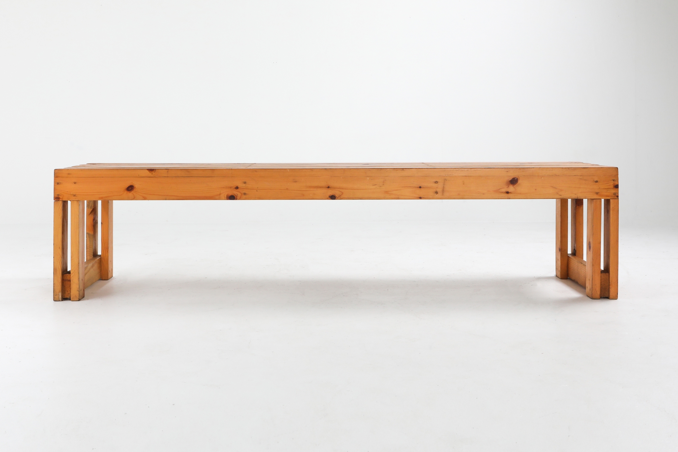 Italian Pine Bench from Old Vinery - 1960s