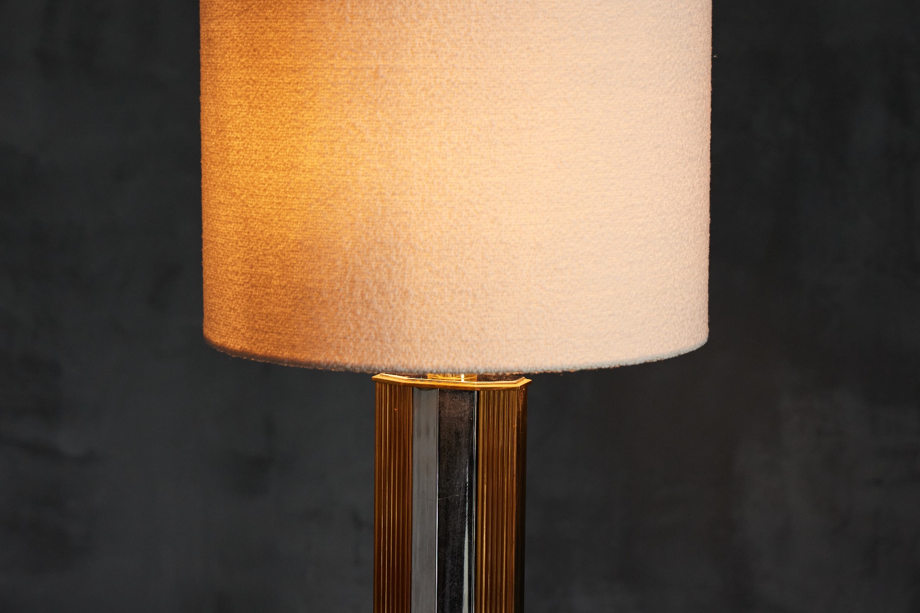 Regency Brass Floor Lamp - 1970s