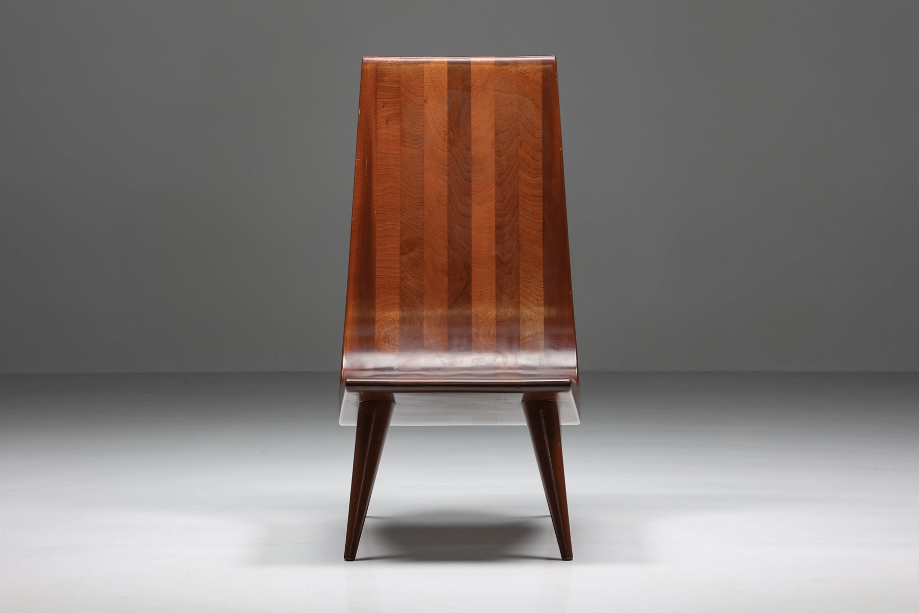 Brazilian Mid-Century Modern Lounge Chair in Walnut - 1970