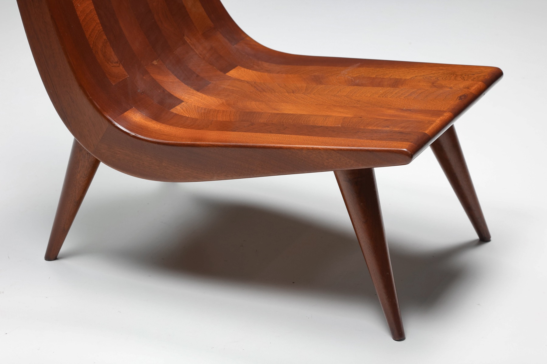 Brazilian Mid-Century Modern Lounge Chair in Walnut - 1970