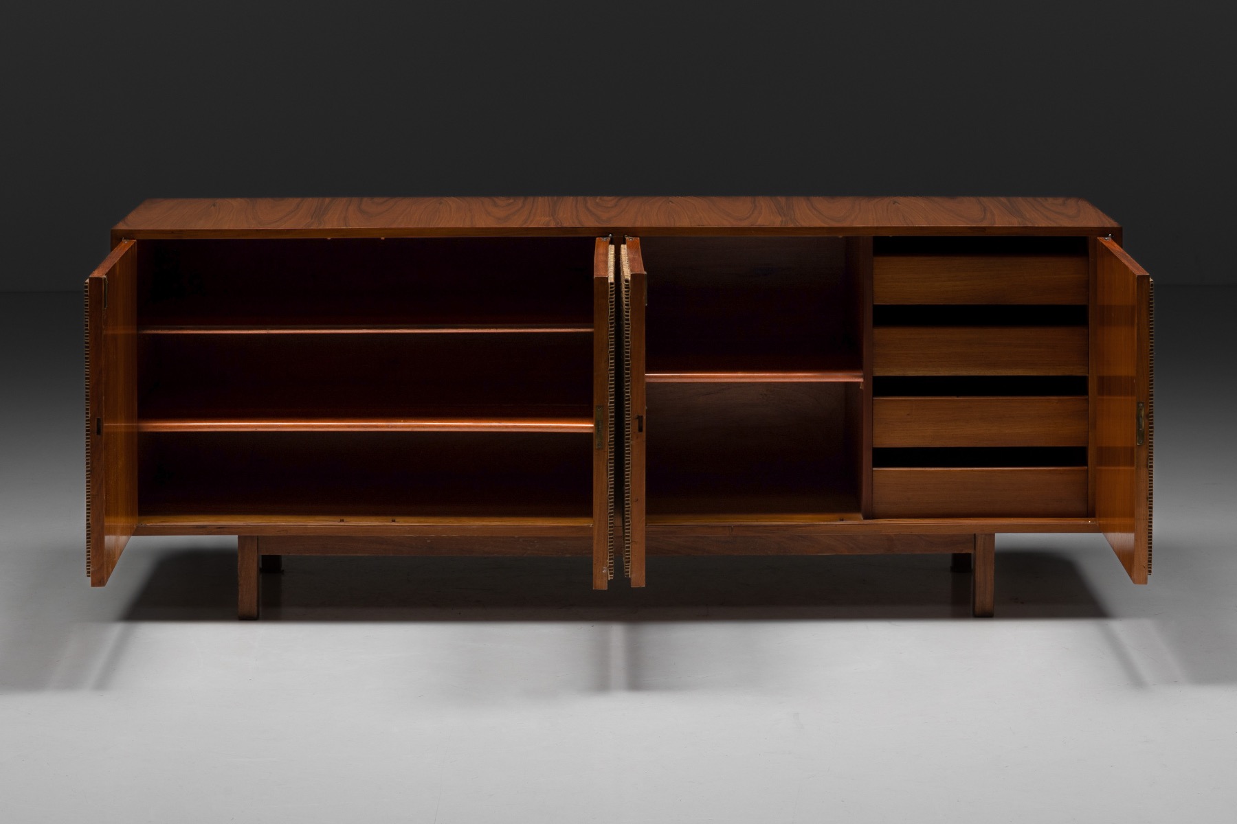 Brazilian Caviuna and Cane Sideboard - 1960s