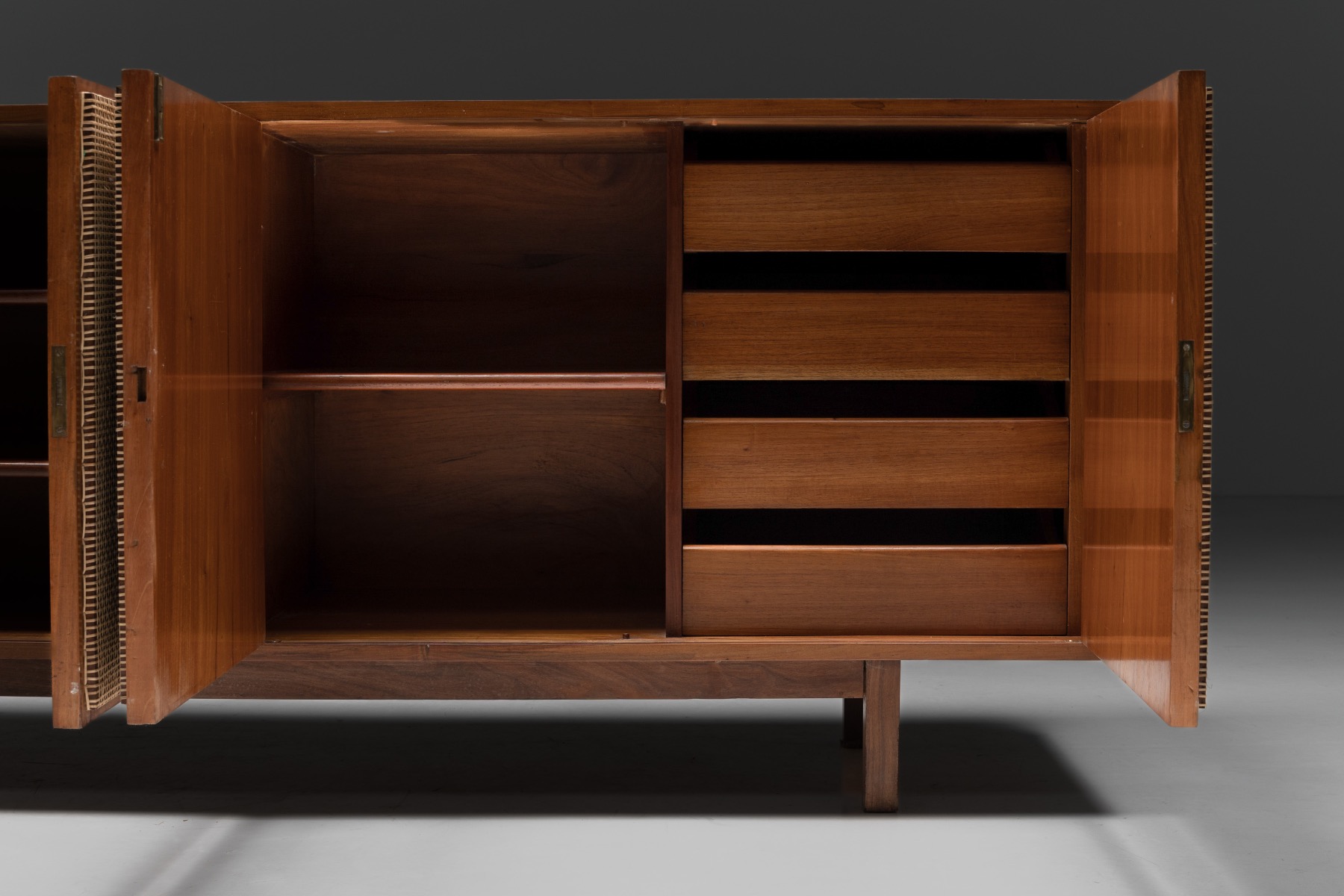 Brazilian Caviuna and Cane Sideboard - 1960s