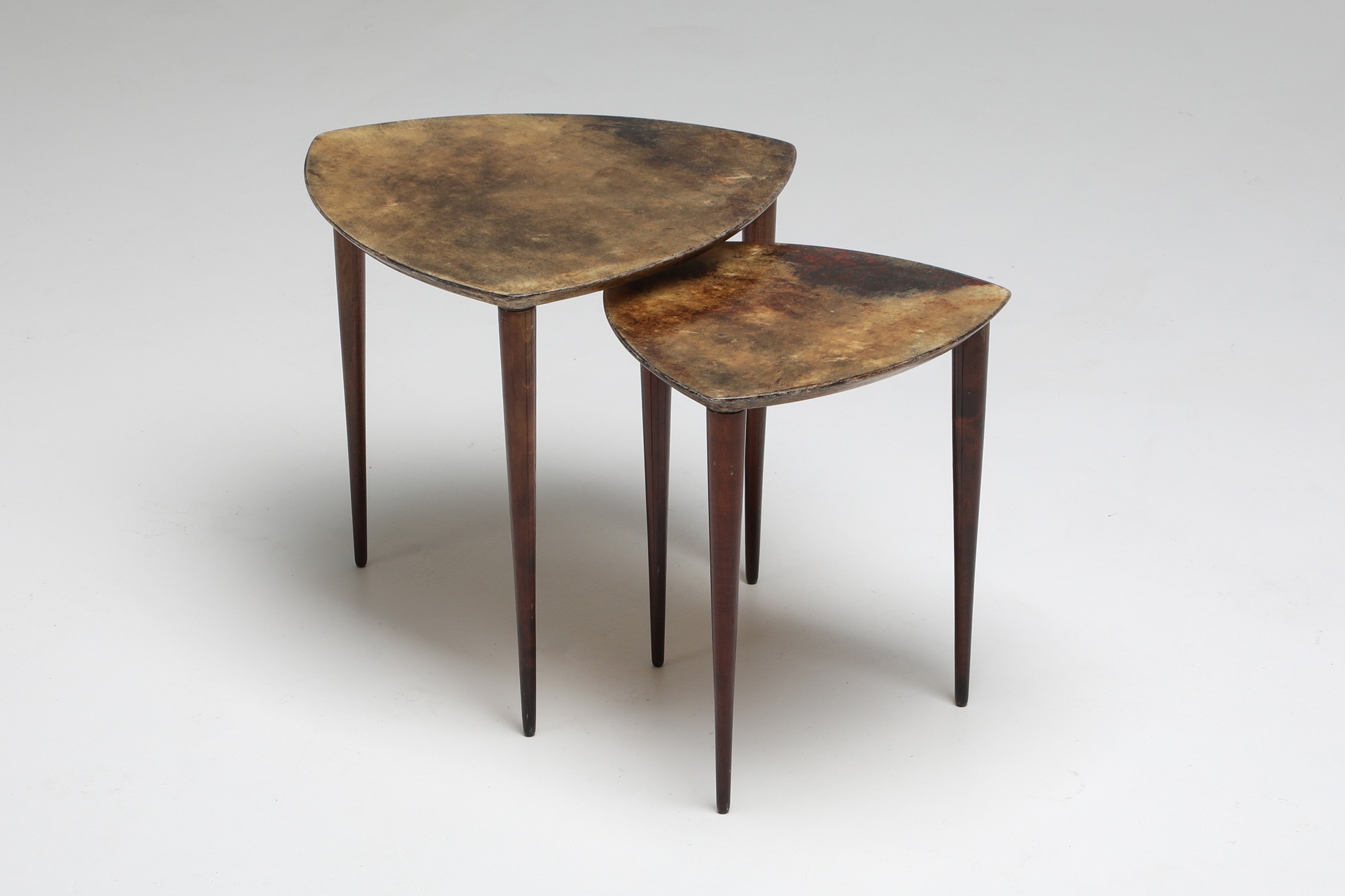 Aldo Tura Pair Of Side Tables - 1970s