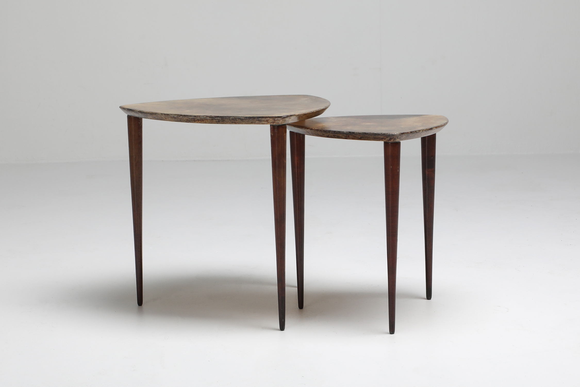 Aldo Tura Pair Of Side Tables - 1970s