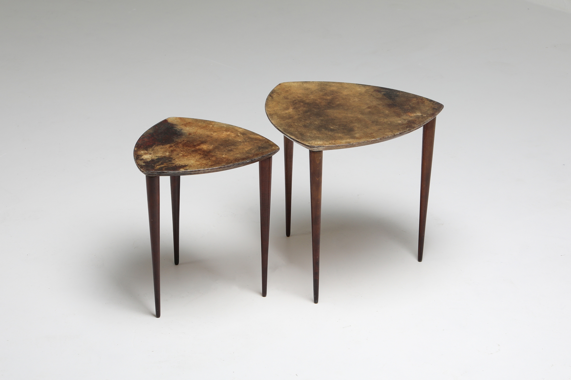Aldo Tura Pair Of Side Tables - 1970s