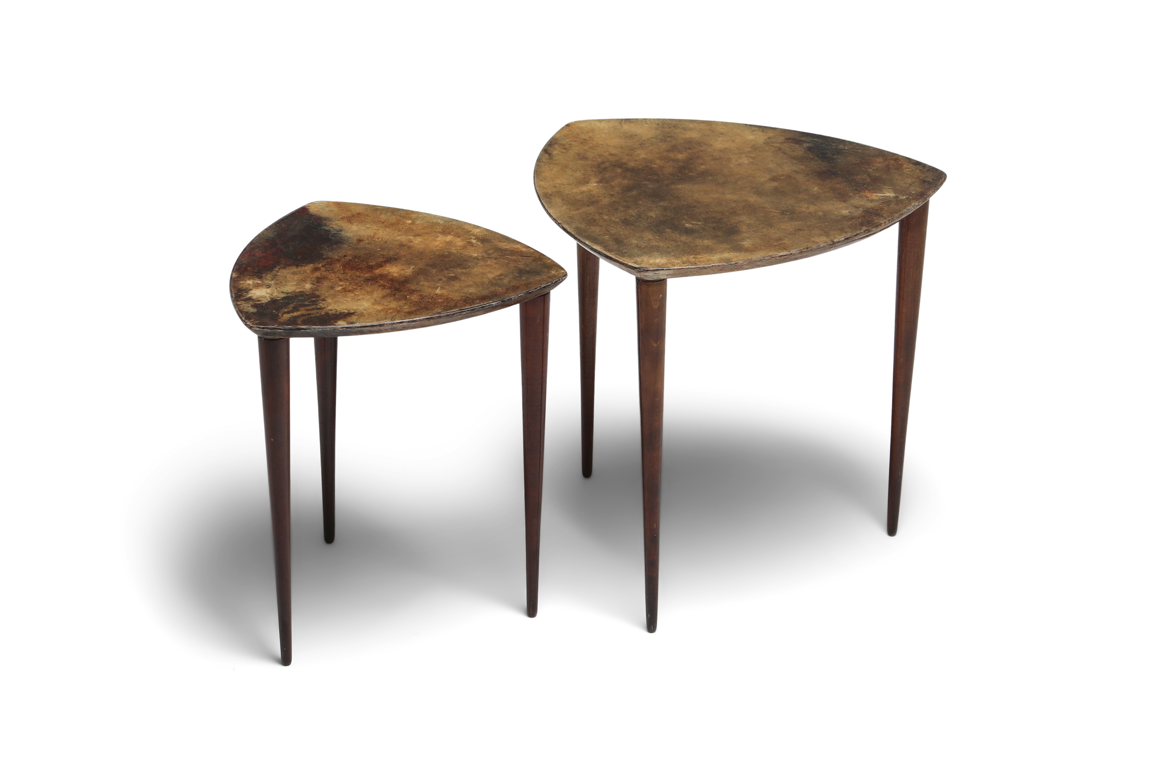 Aldo Tura Pair Of Side Tables - 1970s