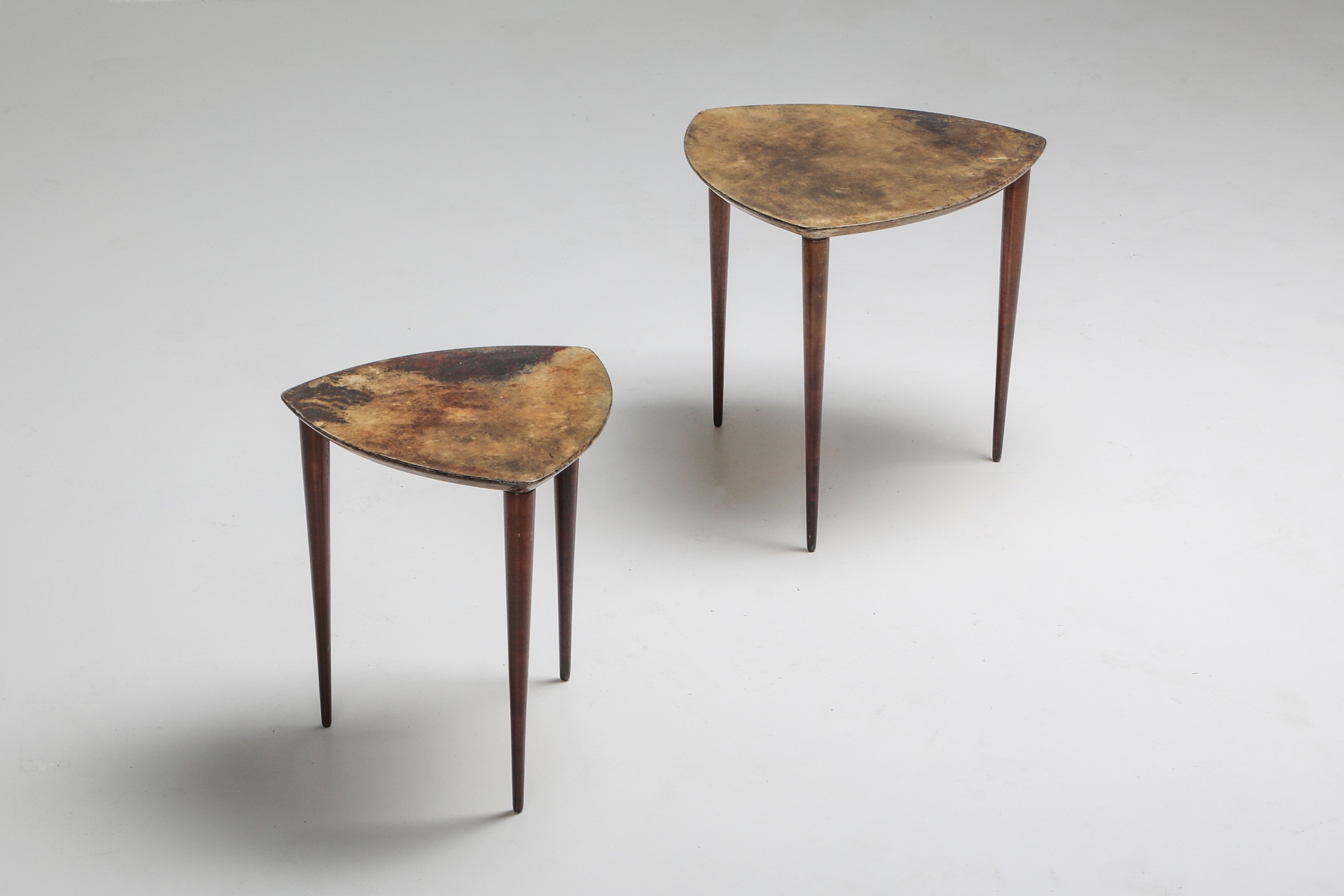 Aldo Tura Pair Of Side Tables - 1970s