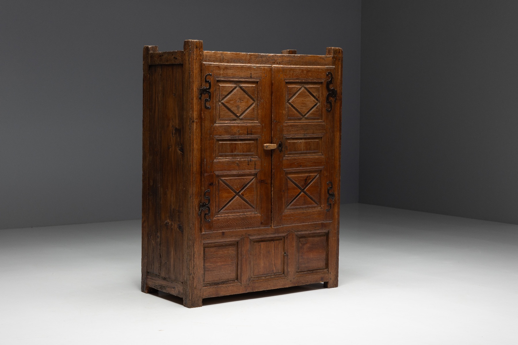 Brutalist Art Populaire Cabinet - 1848