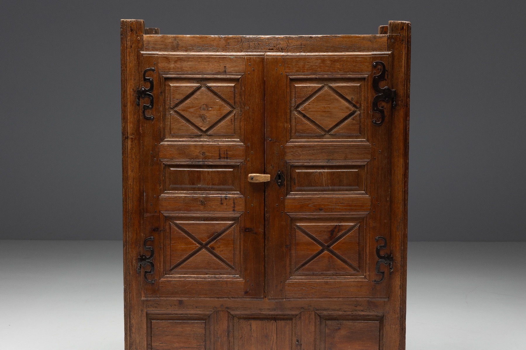 Brutalist Art Populaire Cabinet - 1848
