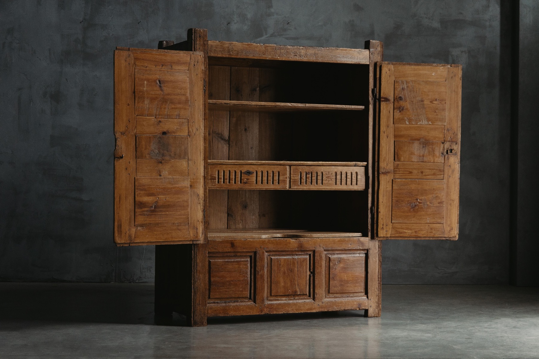 Brutalist Art Populaire Cabinet - 1848