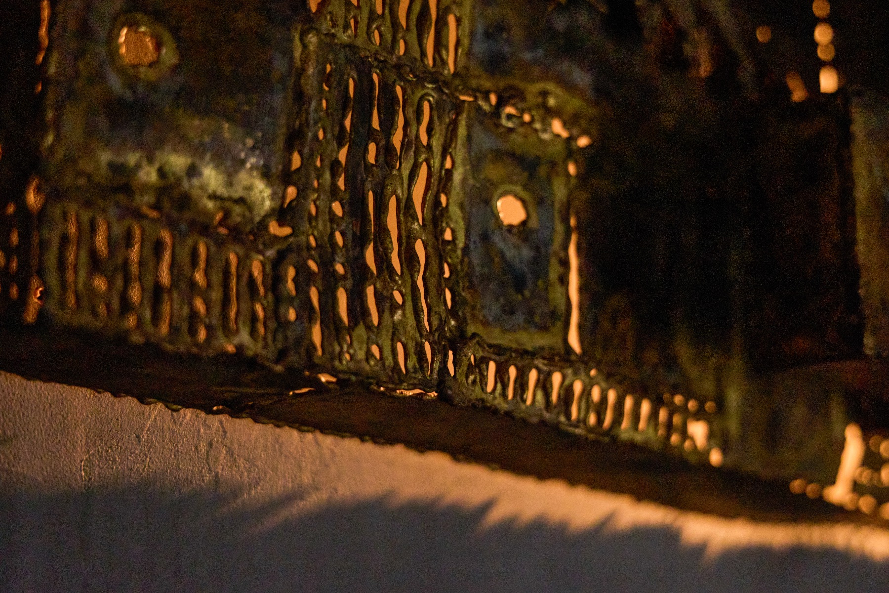 Brutalist Brass Wall Lamp in the Style of Pia Manu - 1960s