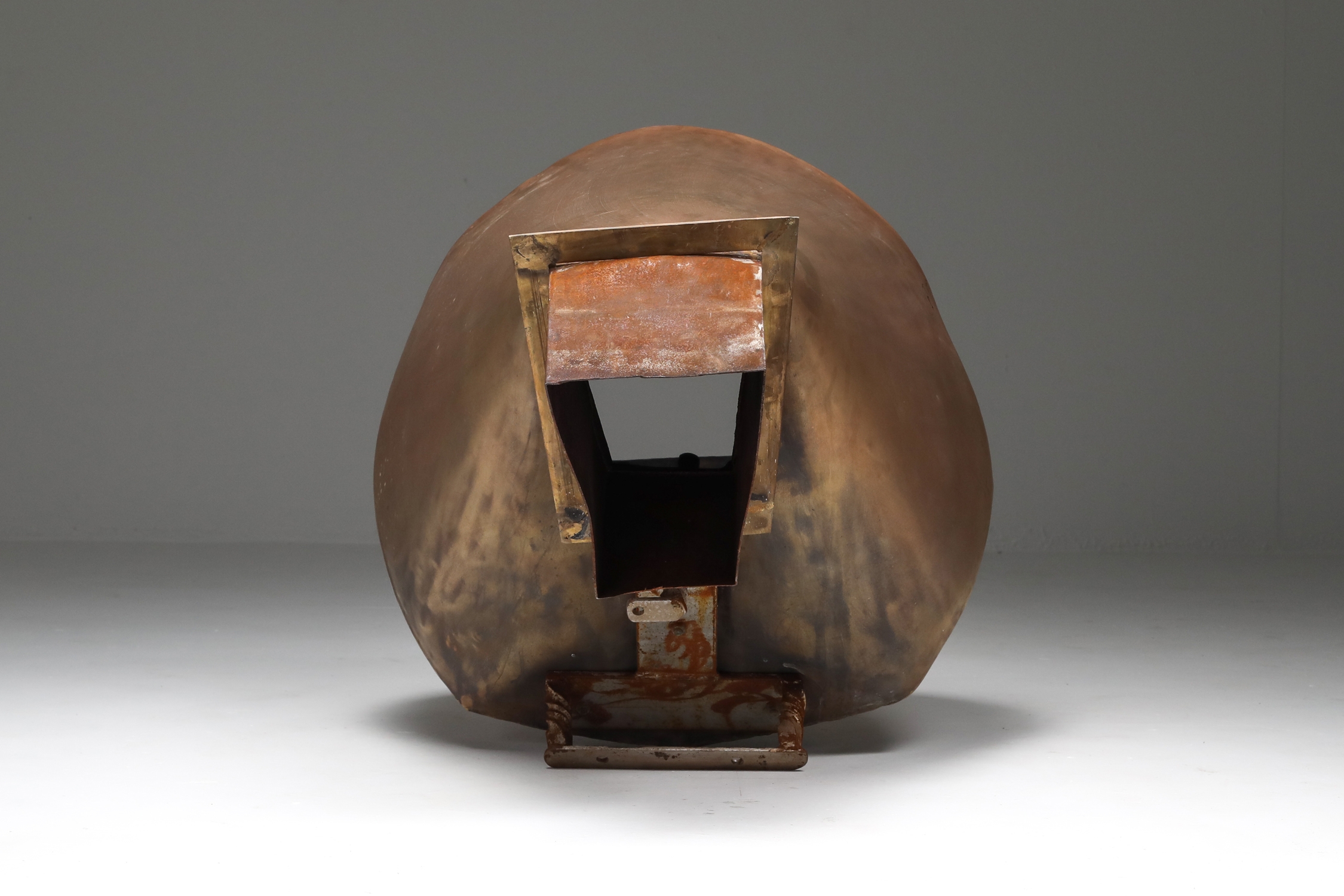 Walter De Buck Brass Fireplace - 1960s