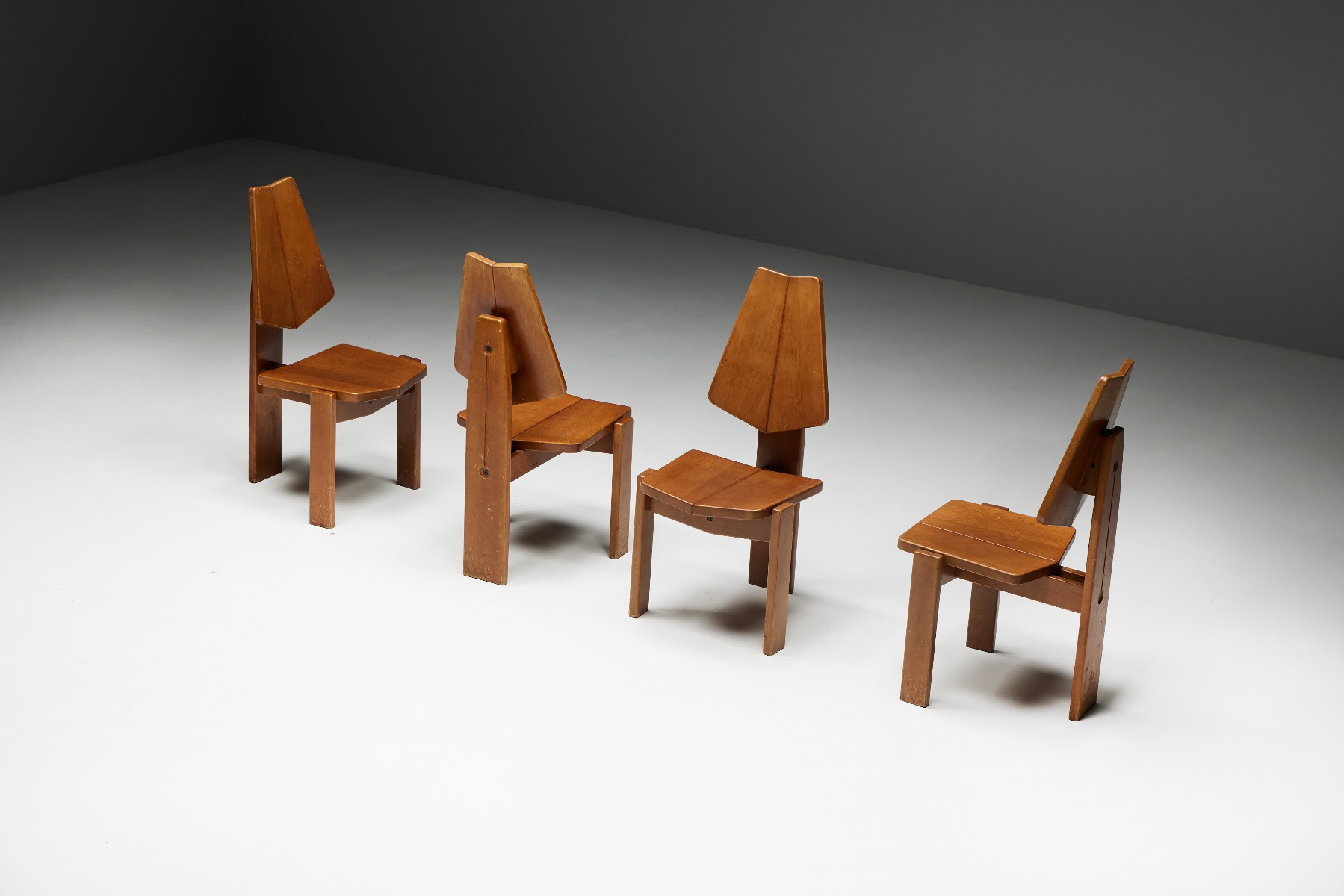 Brutalist Dining Chairs - 1970s