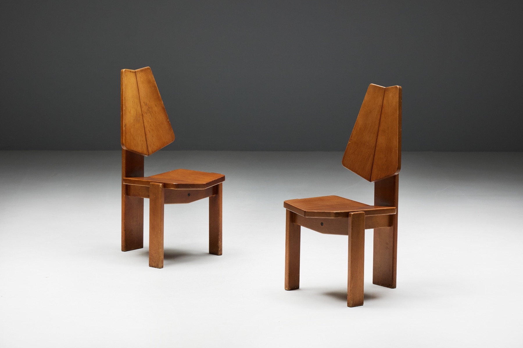 Brutalist Dining Chairs - 1970s